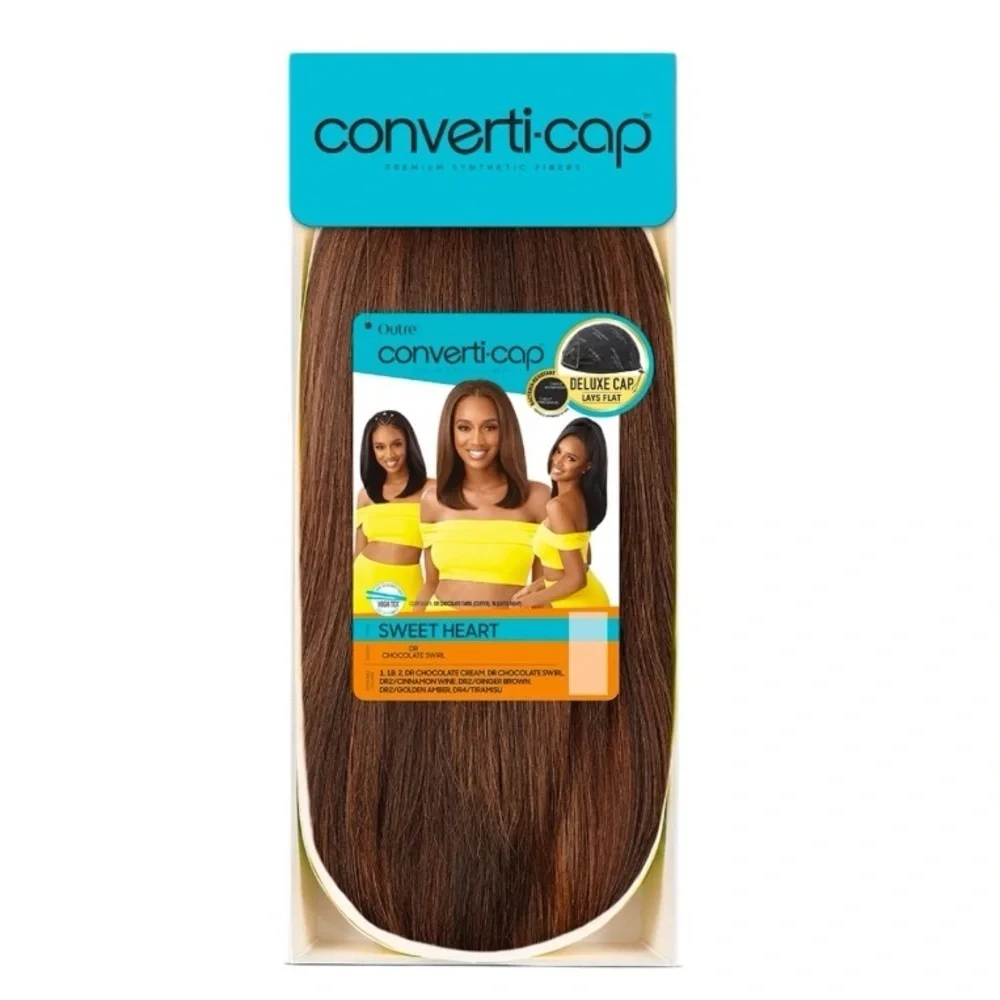 OUTRE SWEET HEART wig CR2 Cinnamon wine color.